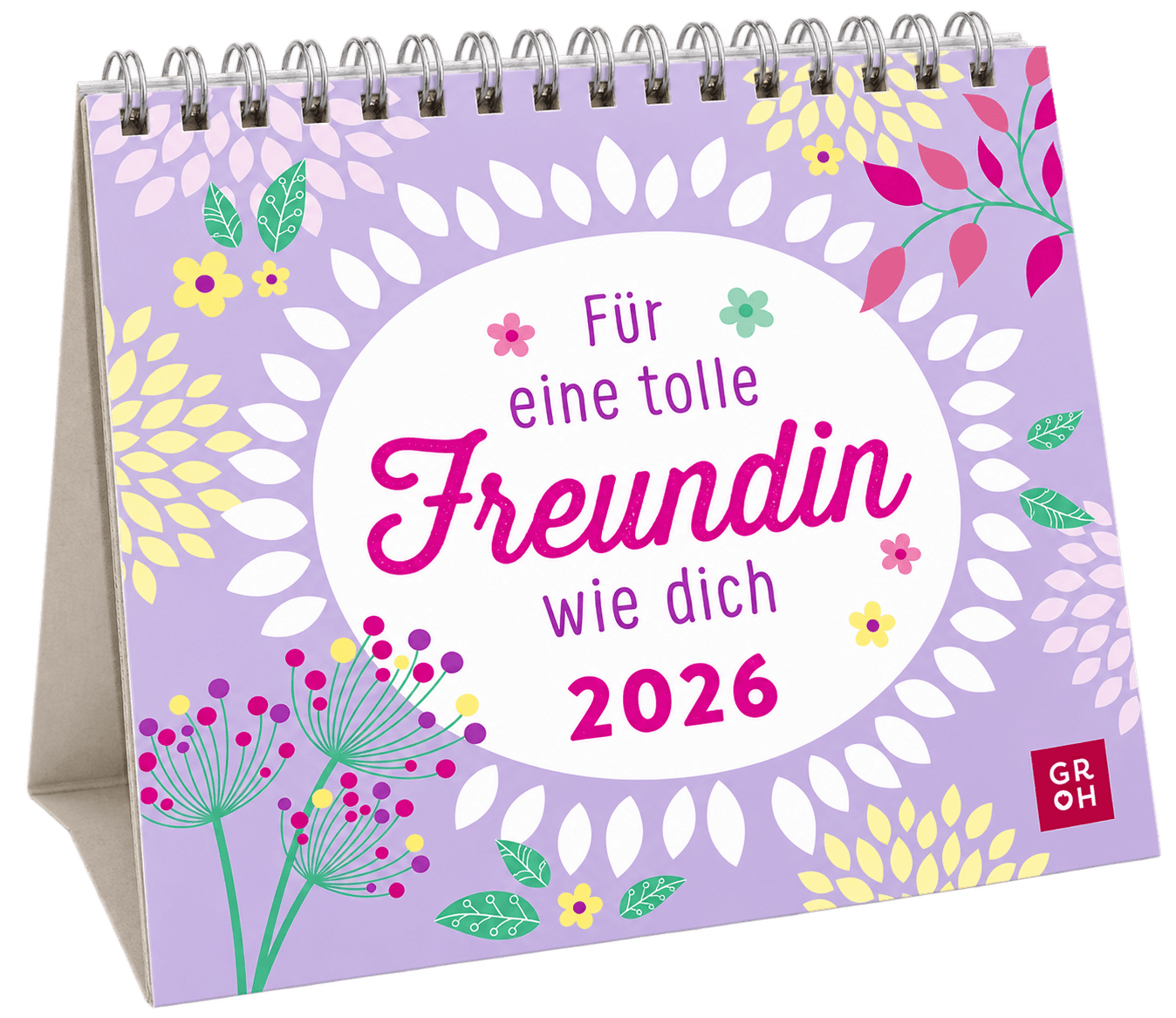 Freigestellte KI-Rekonstruktion des geprüften Amazon-Produkts Mini-Kalender 2026: Für eine tolle Freundin wie dich: Mini-Monatskalender. Kleiner Tischkalender zum Aufstellen mit Monatskalendarium. Das perfekte Geschenk